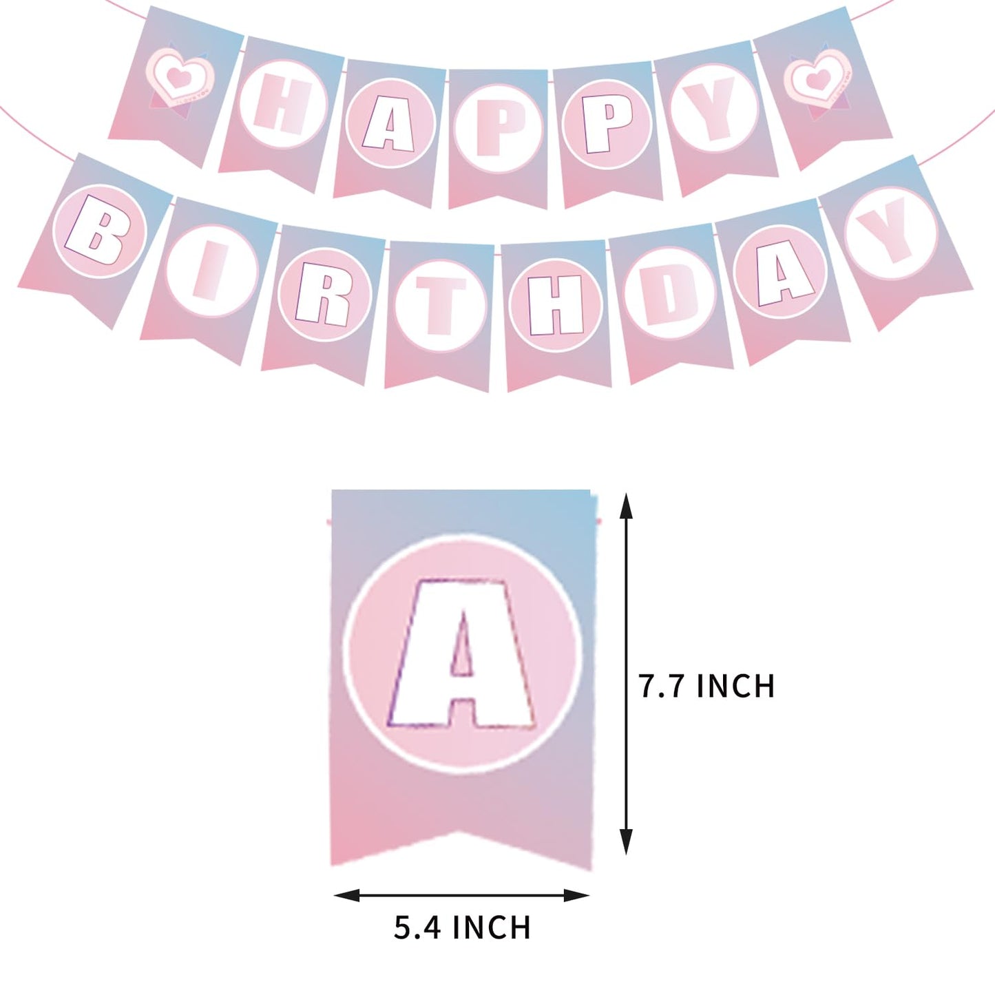 KPOP Boy Group Army Birthday Party Kit Supplies includes Banner - 1