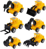 Construction Cake Topper Large Crane Excavator Traffic Road Sign