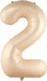 KatchOn, Huge Caramel 2 Balloon Number - 40 Inch, Two Groovy Balloons