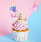 Unicorn Candle Number 3 Candle 3rd Birthday Decorations for Girls