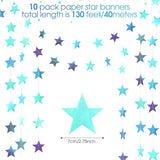Patelai Glitter Star Garland Banner 2026 Graduation Decor 130 Feet #3