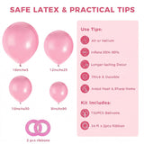 LovesTown 150 PCS Pink Balloons Different Size of 18 12 10 5 Inch