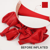 PartyWoo Red Balloons 100 pcs Different Sizes of 18 12 10 5 Inch Red