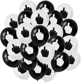 DS. DISTINCTIVE STYLE Middle Finger Balloons 12 Inch Latex Balloons