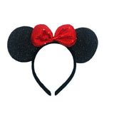 winvin Set of 24 Mouse Costume Deluxe Fabric Ears Headband Red Bow