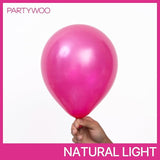 PartyWoo Pearl Hot Pink Balloons 140pcs Different Sizes of 18 12 10 5