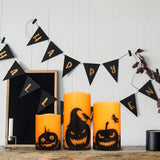 Halloween Flameless Candles LED Flickering Battery Pillar Candles