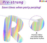 Iridescent Older Wiser Hotter Banner, Pre-Strung Funny Birthday