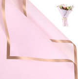 NESCCI 20 Sheets Pastel Pink Floral Bouquet Wrapping Paper -