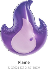 K pop Music Hunter Balloons,Purple Guitar Balloons,Purple Flame