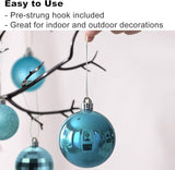 Baby Blue Christmas Ornaments - Christmas Tree Decorations