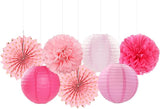 Rose Hot Pink Valentines Day Party Decorations Streamers 14pc Girl