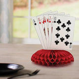 Casino Playing Cards Centerpiece Poker Night and Party Decor