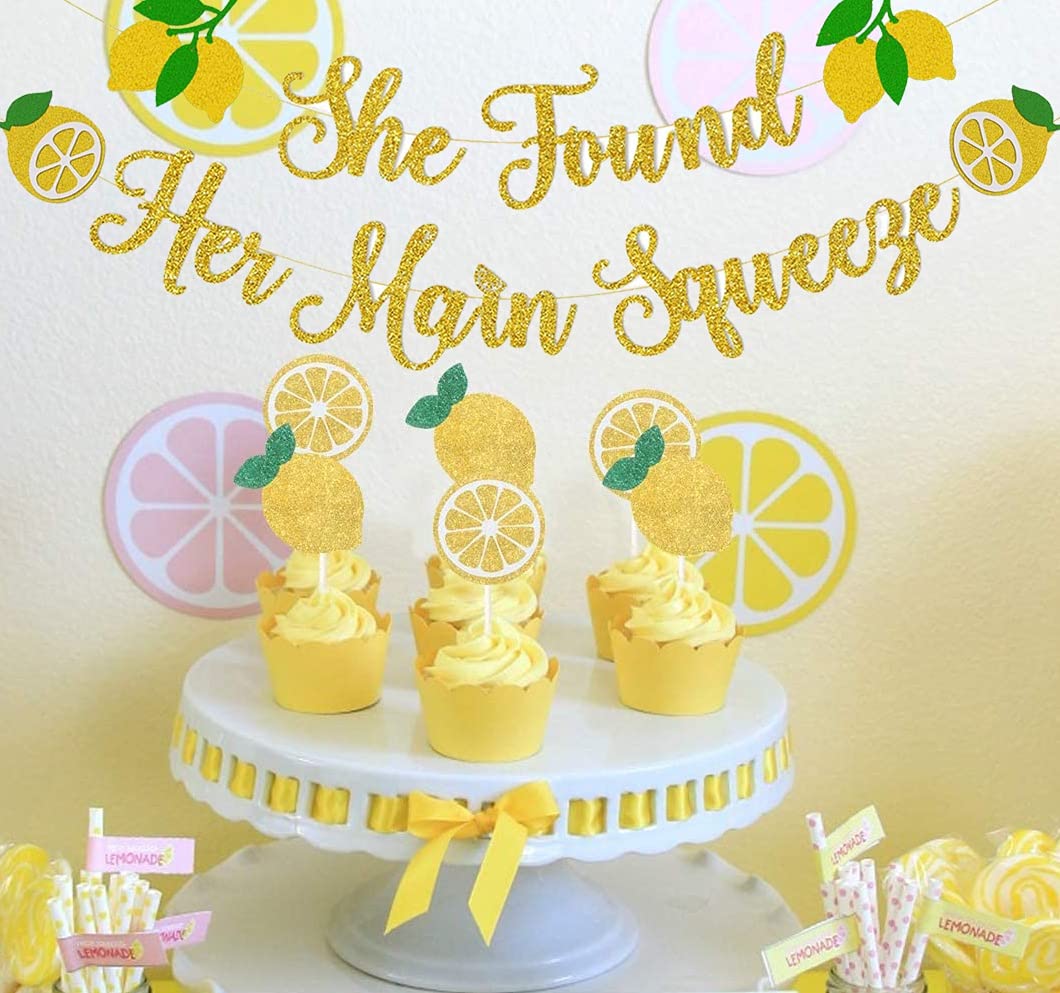 Hombae Lemon Bridal Shower Decorations, Lemon Party Decorations, She