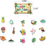 164Pcs Hawaii Themed Happy Birthday Party Decorations Plates Napkins