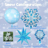 Snow Princess Birthday Party Decorations 137Pcs Girls Snow