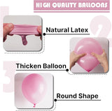 PartyWoo Mauve Balloons 100pcs Different Sizes of 18 12 10 5 Inch