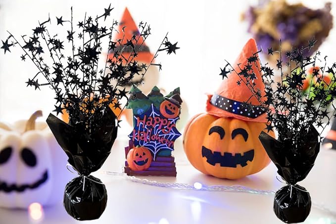 6 Pack Halloween Table Centerpieces Party Table Decoration Metallic