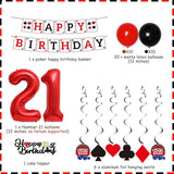 21th Casino Theme Party Decorations Poker Las Vegas Themed Birthday
