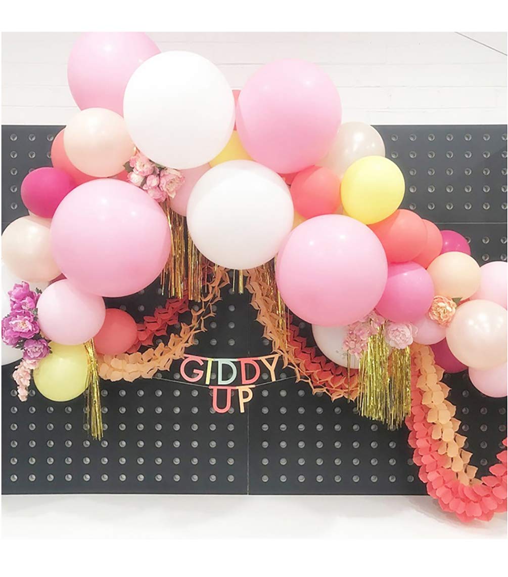 24 Inch Latex Round Balloons 5 Pack Light Pink Thick Big Balloons for