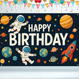 Space Birthday Decorations Banner 71x43 Inch, Large Outer