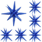 4D Explosion Burst Balloon With Integrated 14 Pointed One-Piece Star