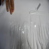 BRAVESHINE Party Streamers Backdrop - 2 Pack 3.2x8.2ft Pastel White