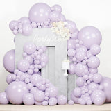 PartyWoo Pearl Lavender Balloons 140pcs Different Sizes Pack of 18 12