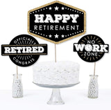 Big Dot of Happiness Retirement Party Centerpiece Sticks Happy