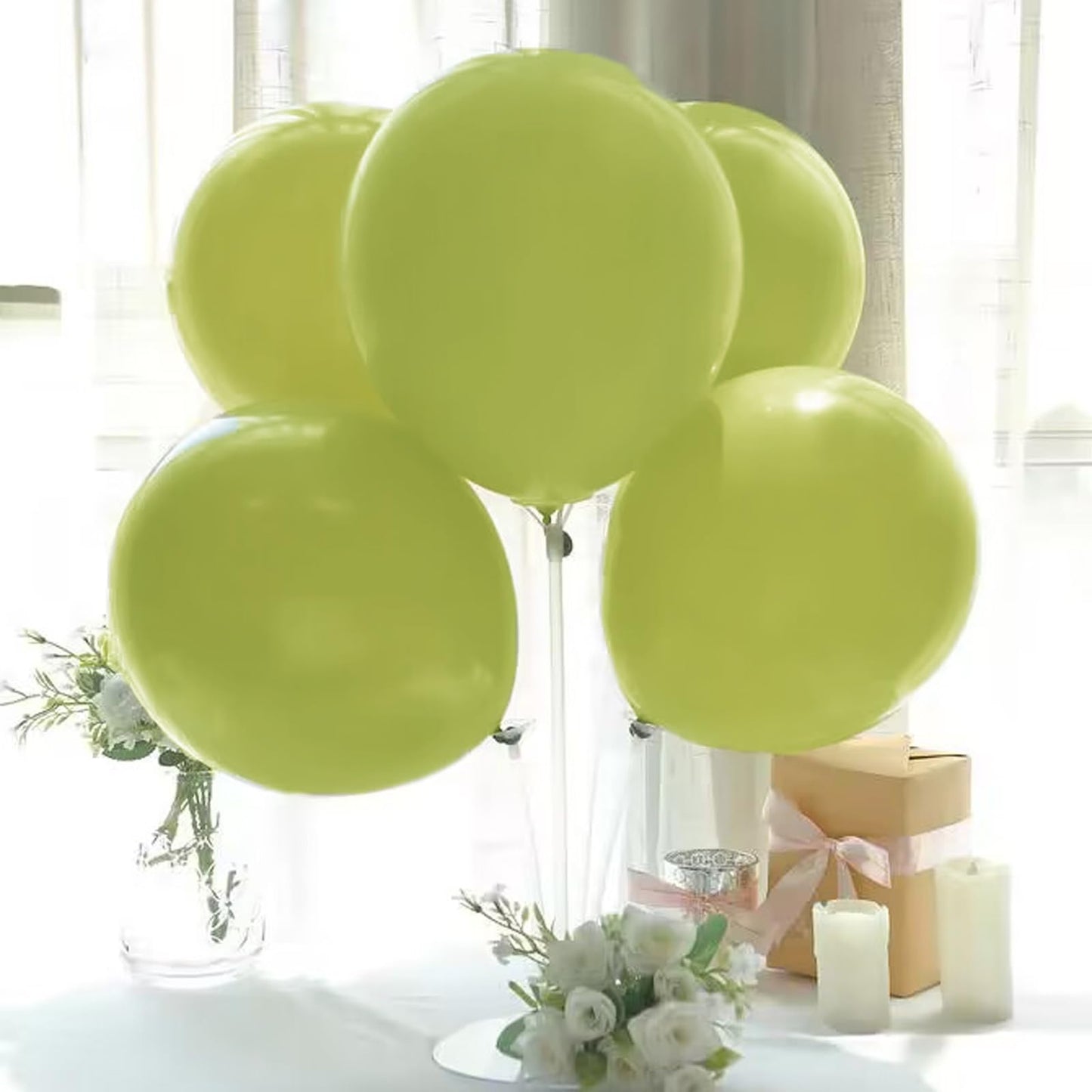 Green Balloons Arch Garland, Scmdoti Moon Green Balloons Different