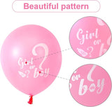 30 Pcs Gender Reveal Balloons Girl or Boy Latex Balloon 12 Inches