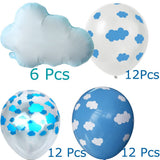 YuBoBo 42PCS Foil Cloud Balloons And Latex Balloon Baby Shower