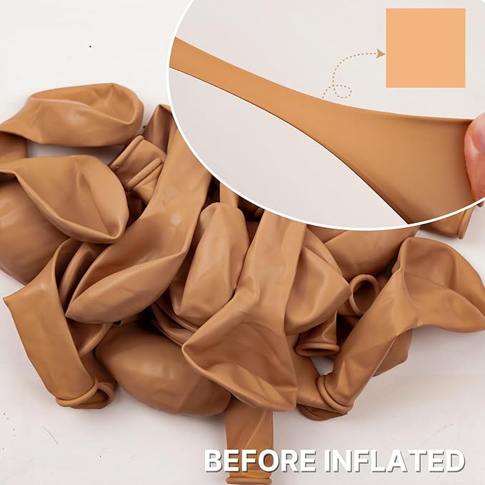 PartyWoo Nude Balloons 100 pcs Different Sizes Pack of 36 18 12 10 5