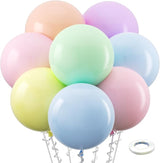 Bezente Pastel Balloons Latex Party Balloons 36 Inch - 8 Pack Jumbo