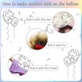 Silver Happy Birthday Decorations kit, Iridescent Happy Birthday