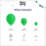 HOUSE OF PARTY Green Balloon Garland - Emerald Easter Green Balloons