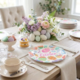 40PCS Easter Party Plates & Napkins Set – 2 Designs (Easter Eggs &