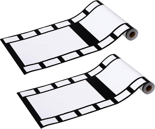 Gejoy 2 Rolls Filmstrip Tape Movie Party Decorations Filmstrip