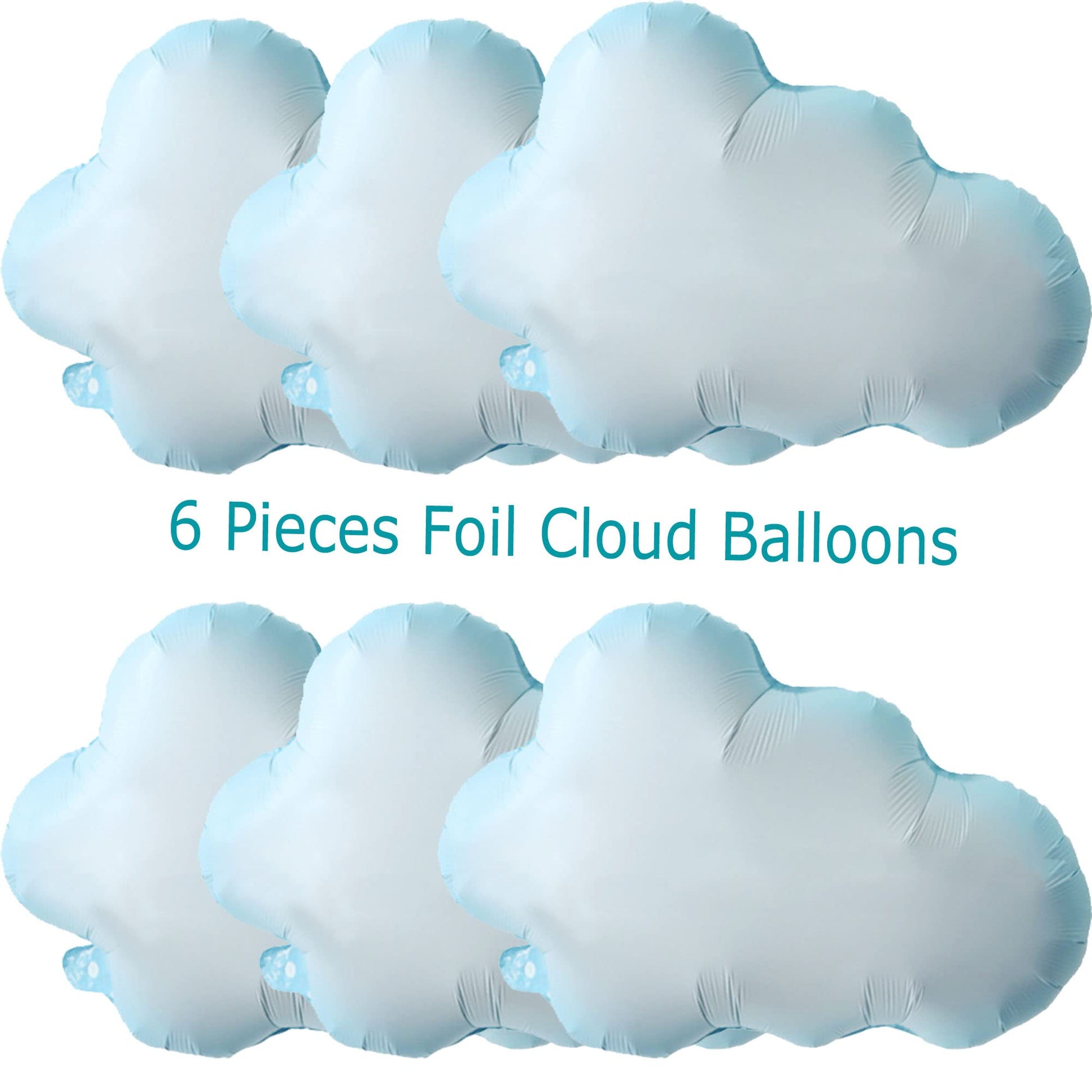 YuBoBo 42PCS Foil Cloud Balloons And Latex Balloon Baby Shower