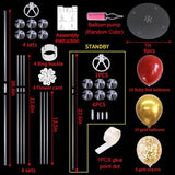 Red and Gold Balloon Stand Kit with Balloons for 2026 Graduation