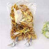 100PCS Gold Premade Iridescent 3.94" Origami Paper Cranes Folded 1000
