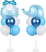 Elephant Baby Shower Decorations Party Balloons Stand Kit 2 Sets with