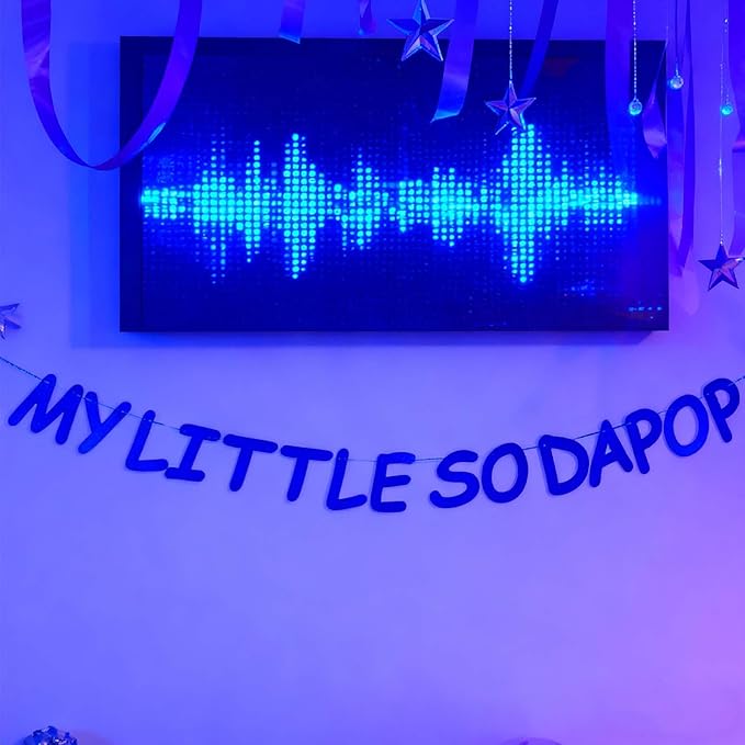 “MY LITTLE SODA POP” Pre-Strung Demon Movie Party Banner, Coquette