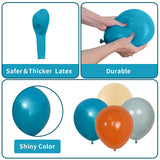 Blue and Orange Balloons Arch Kit, Space Balloon Arch Garland Kit With