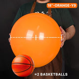 PartyWoo Orange Balloons 20pcs 18 Inch Fall Latex Helium Balloons for