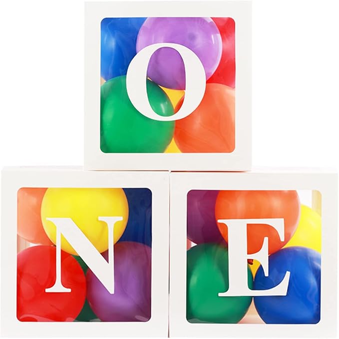 First Birthday Decorations for Boy Girls ONE Balloon