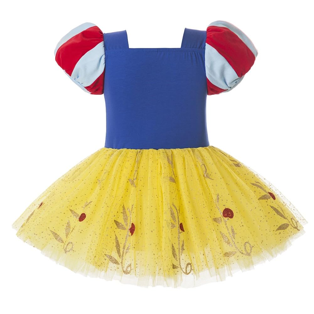 DYMCII Baby Girls Snow White Princess Ballet Dress Short Sleeve