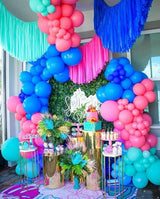 Pink and Blue Balloons, 60PCS Dark Light Blue Purple Party Balloons,