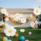 Cute Daisy Flower Balloon 60s Hippie Retro Floral Boho Garland Groovy