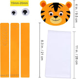 24 Sets Jungle Animal Headbands Craft Kits Safari Crown Art Sets DIY